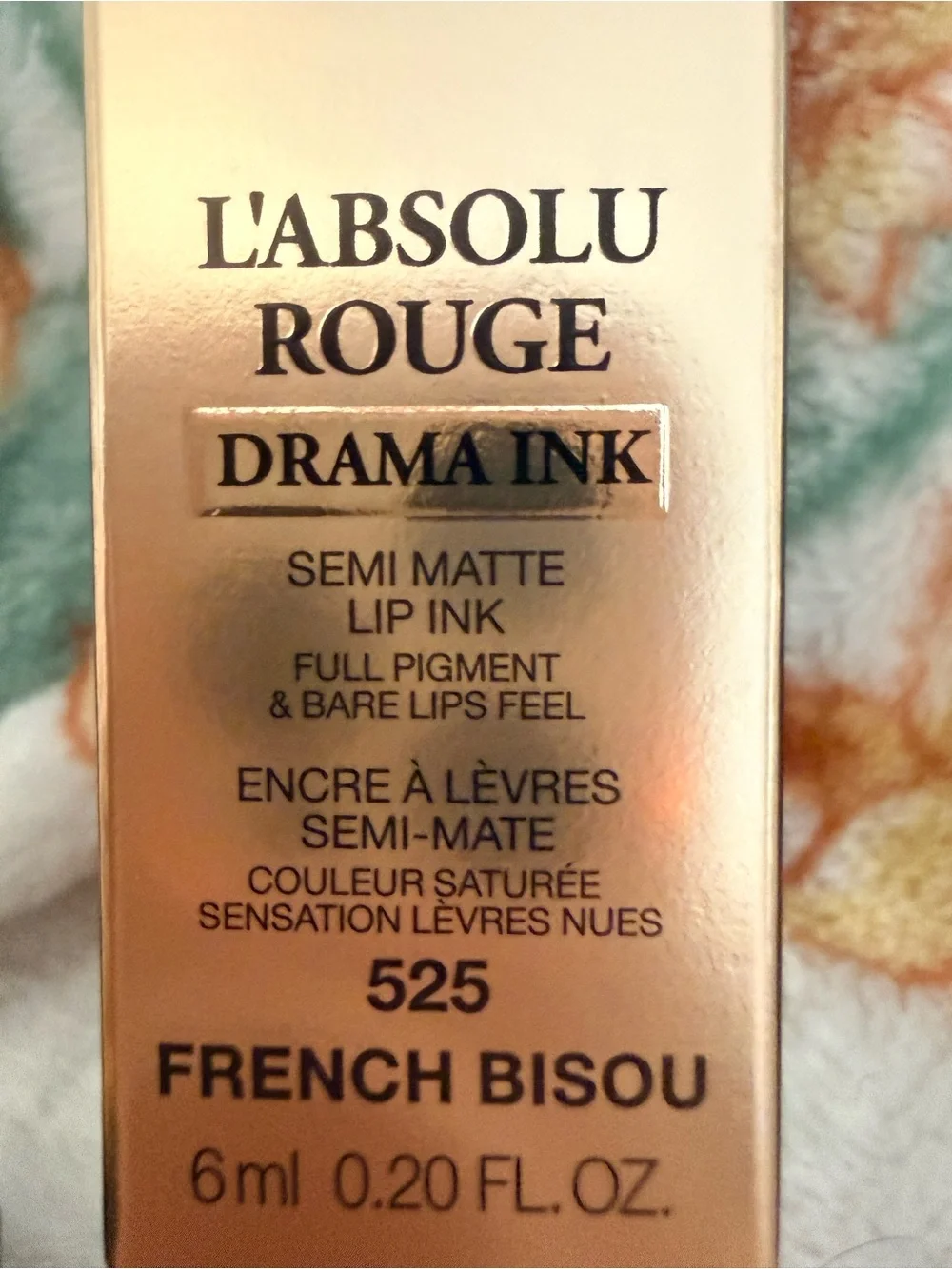 Lancôme L'Absolu Rouge Drama Ink Semi-Matte Lip Ink - French Bisou Lipstick